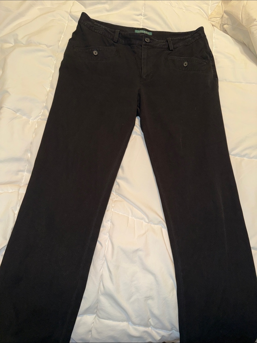 Ralph Lauren- women’s size 10-  Black Straight-Leg jeans